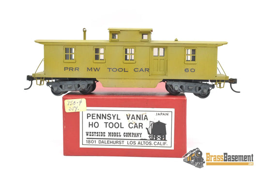 Ho Brass - Wmc Pennsylvania Rr Prr Tool Car Custom Paint Yellow Freight