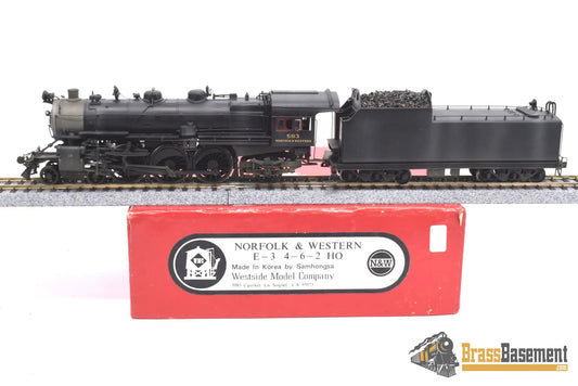 Ho Brass - Wmc Westside Norfolk & Western N&W E - 3 4 - 6 - 2 Pacific Pro Custom Steam