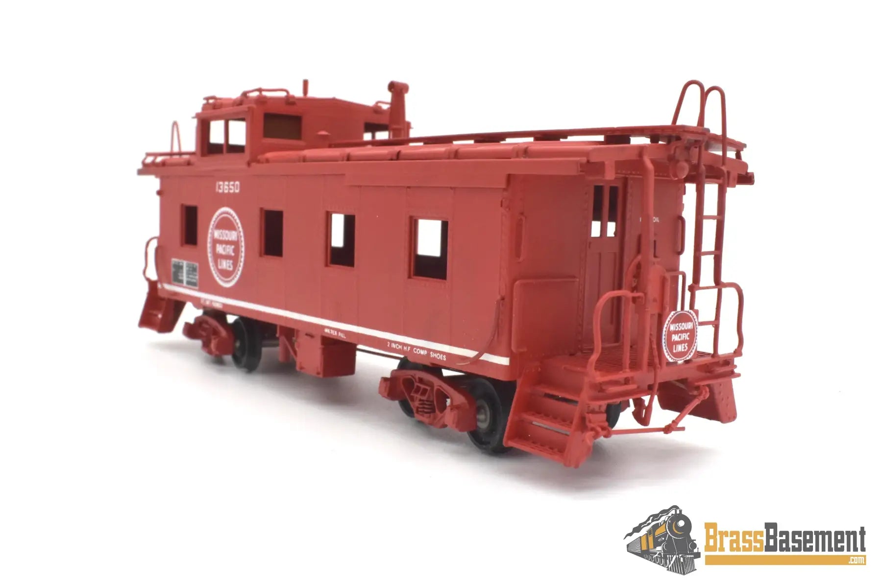 Ho - Pecos River Brass Missouri Pacific Mp Caboose #13650 Cp Red Passenger