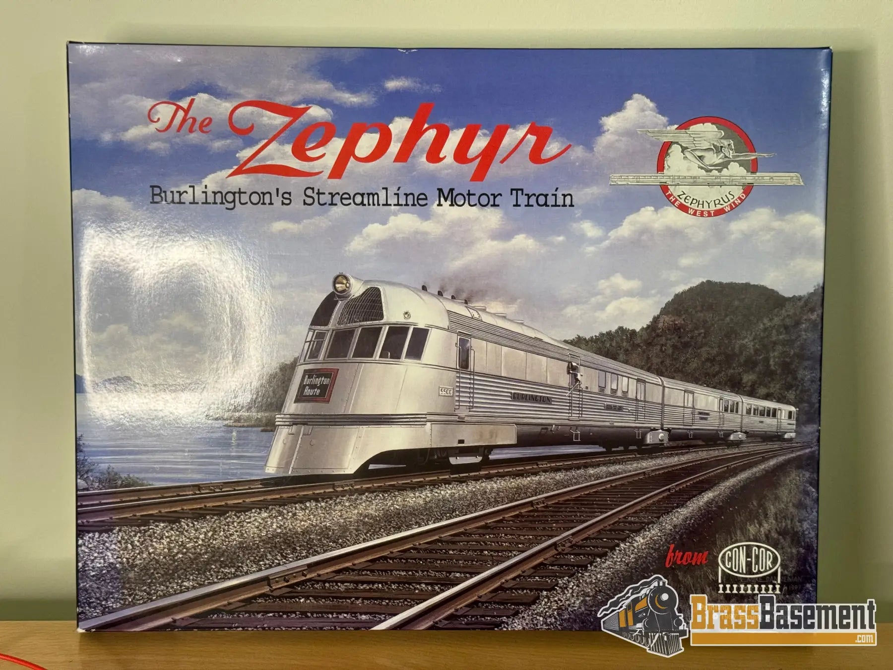 HO Scale Con-Cor CB&Q Burlington Zephyr #9900 - Original Version Singl ...