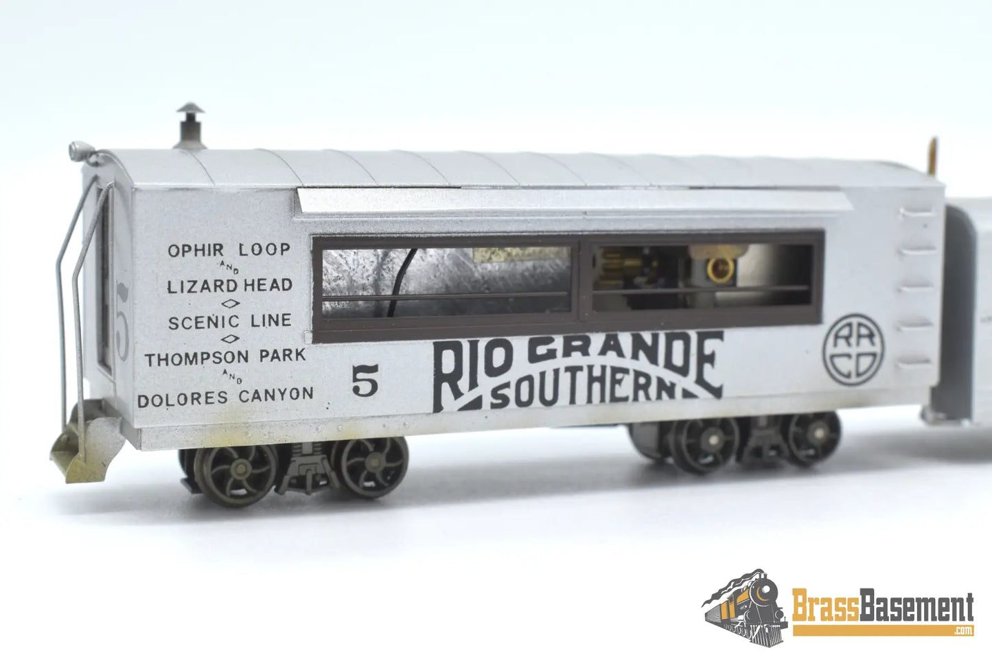 Hon3 Brass - Lambert Rio Grande Southern Rgs Galloping Goose #5 F/P Full Interior Passenger