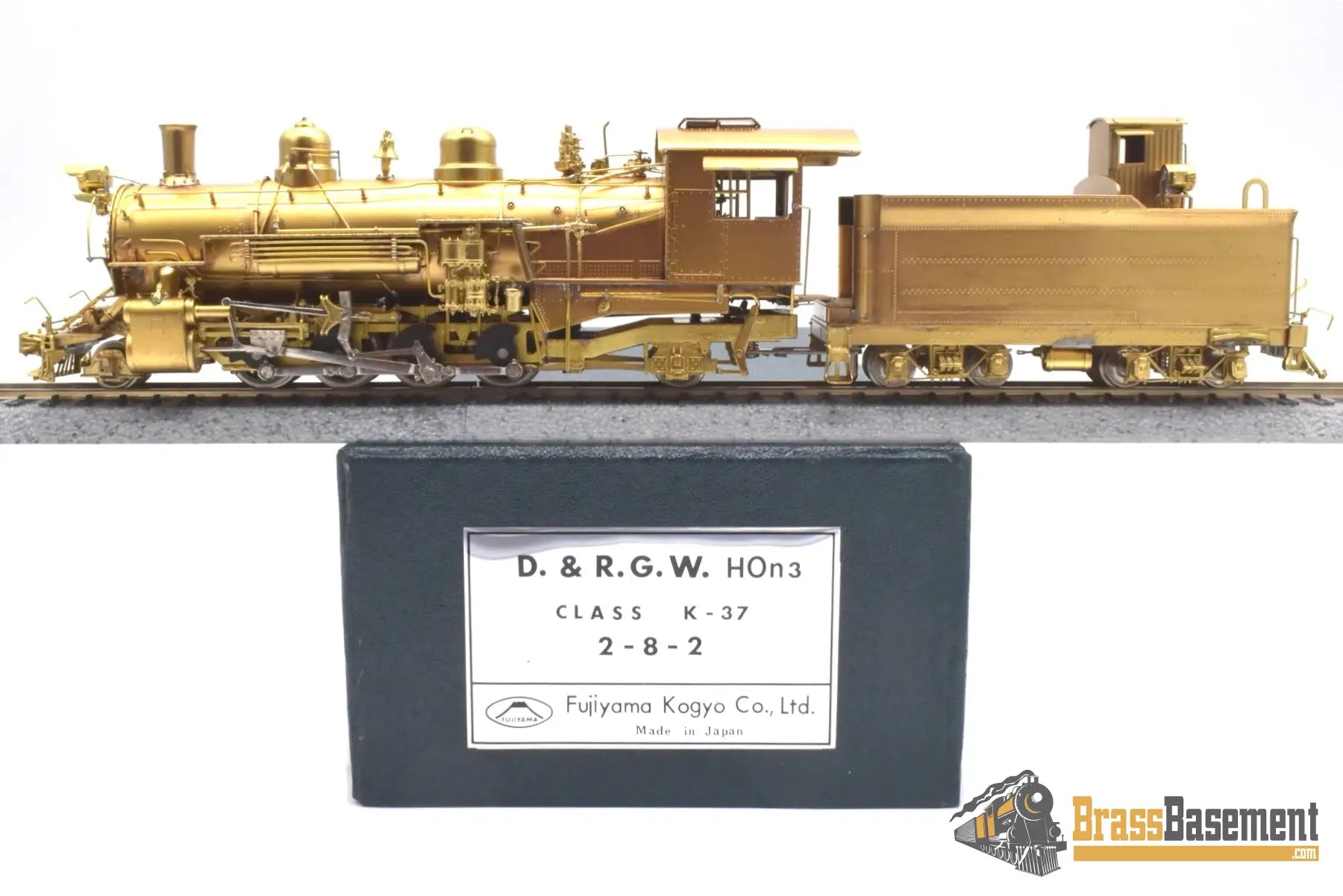 Hon3 Brass - Pfm Fujiyama Drgw Rio Grande K-37 2-8-2 Mikado Mint Unpainted Steam