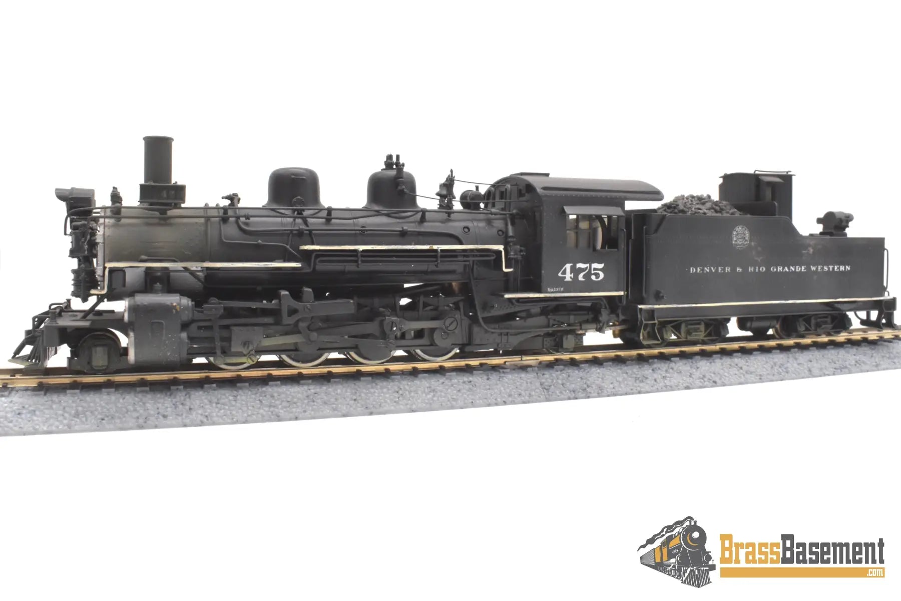 Hon3 Brass - Pfm United D&Rgw Rio Grande K-28 2-8-2 #475 1975 Final Run Cp Steam