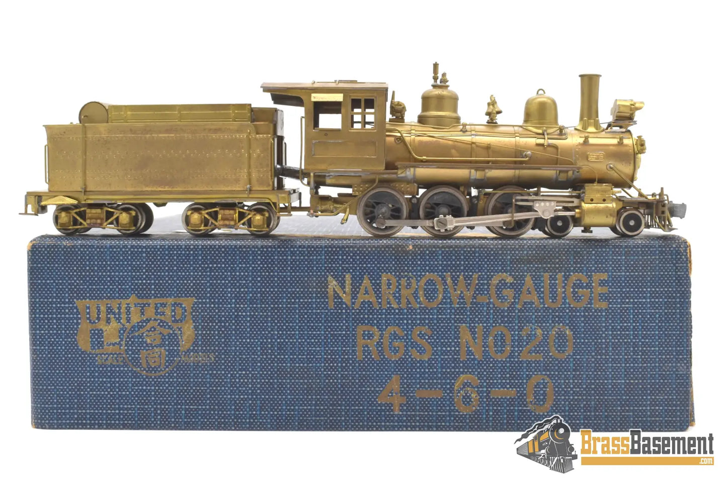 Hon3 Brass - Pfm United Rgs Rio Grande Southern #20 4 - 6 - 0 Unpainted Tender Drive Steam