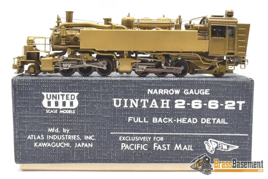 Hon3 Brass - Pfm United Uintah Railroad 2 - 6 - 6 - 2T W/ Full Backhead Mint Steam