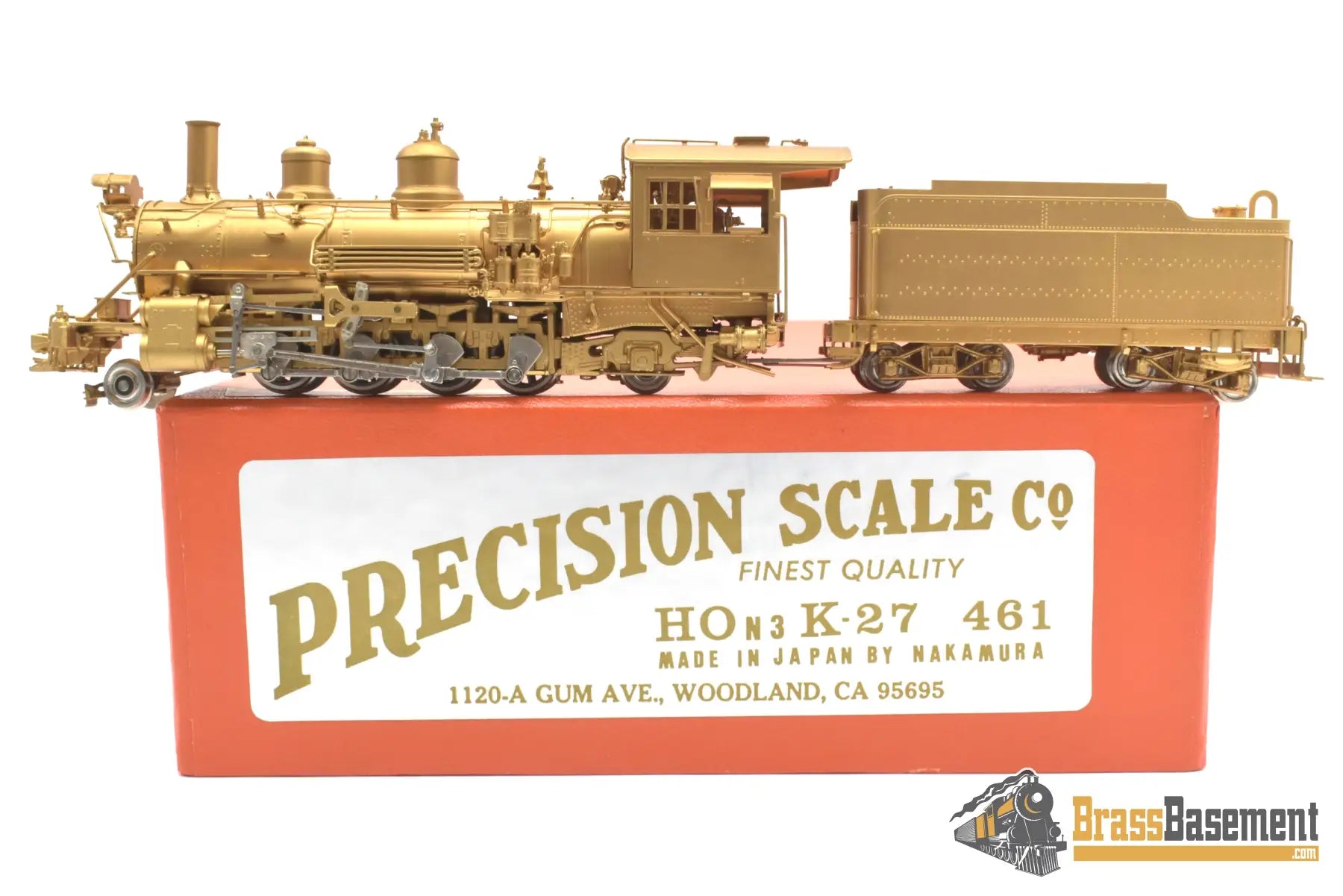 Hon3 Brass - Psc 15099 Rio Grande D&Rgw K27 2-8-2 #461 Nakamura Steam