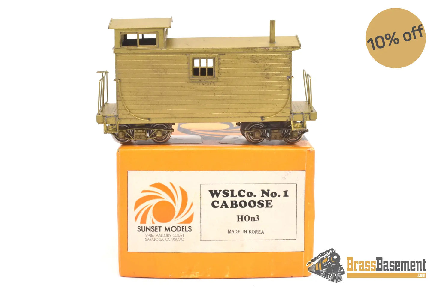 Hon3 Brass - Sunset Models Wslc Westside Lumber Co. Caboose #1 1978 Lhee Do