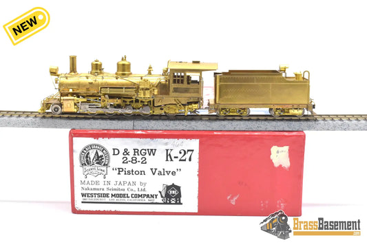 Hon3 Brass - Wmc Westside D&Rgw Rio Grande K-27 2-8-2 ‘Piston Valve’ #464 Unpainted Steam