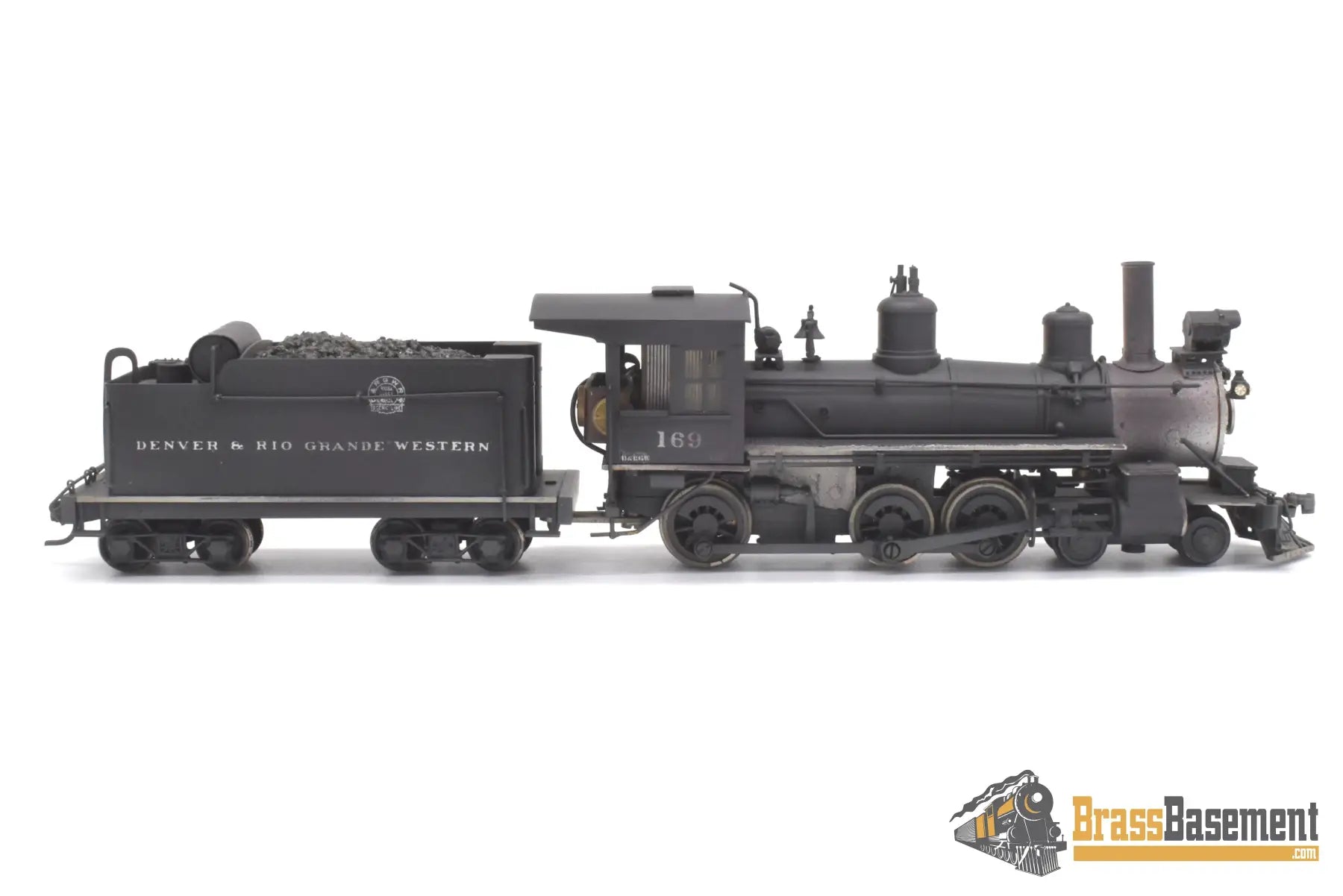 Hon3 Brass - Wmc Westside D&Rgw Rio Grande T-12 4-6-0 #169 C/P Steam