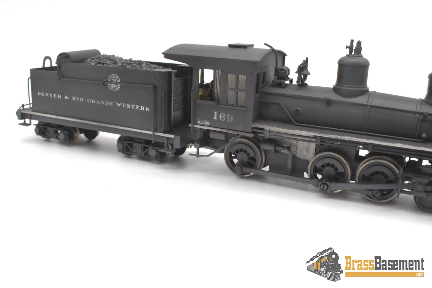 Hon3 Brass - Wmc Westside D&Rgw Rio Grande T-12 4-6-0 #169 C/P Steam