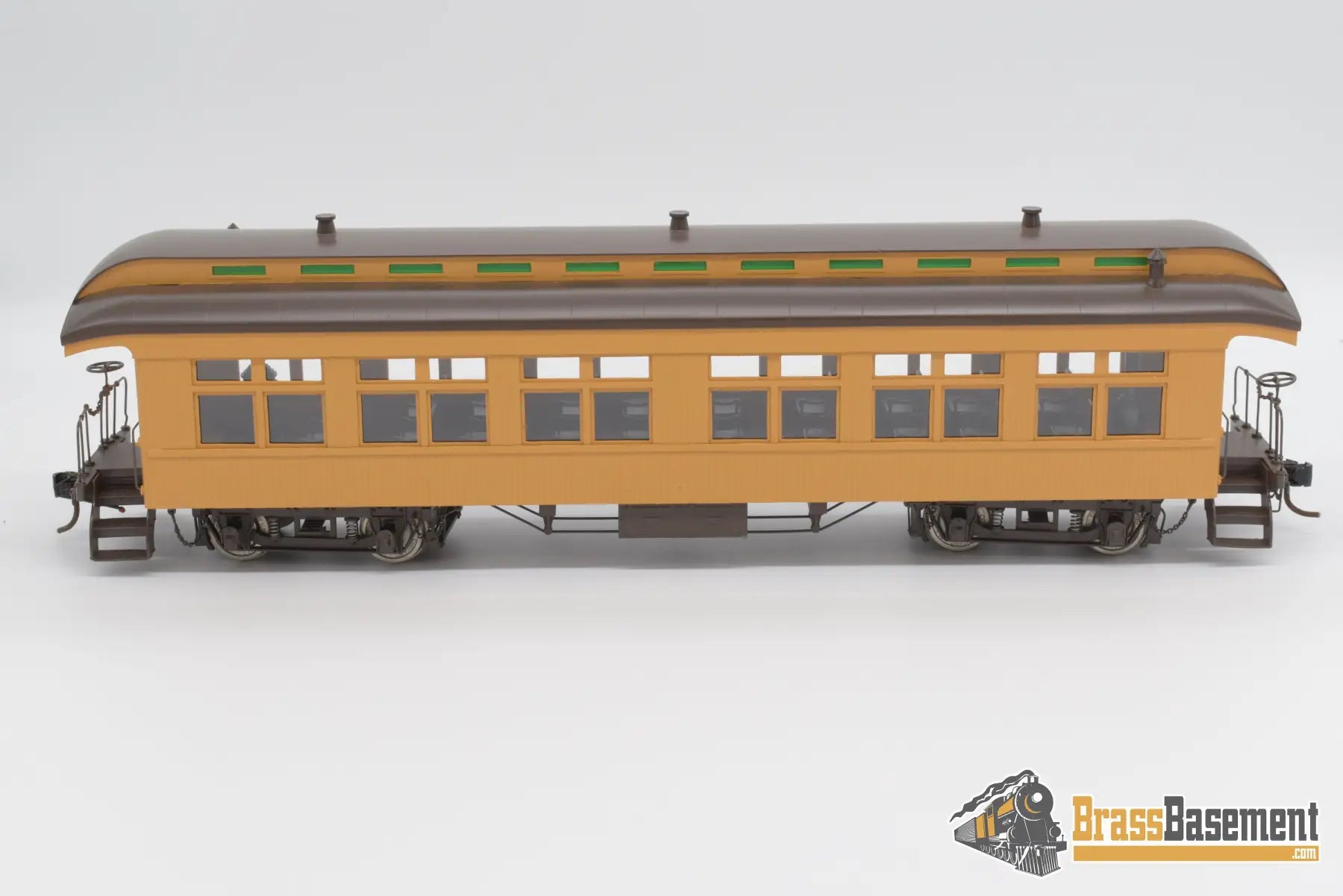 O Brass - Beaver Creek Old Time 3X Coach Set Fp Yellow Passenger