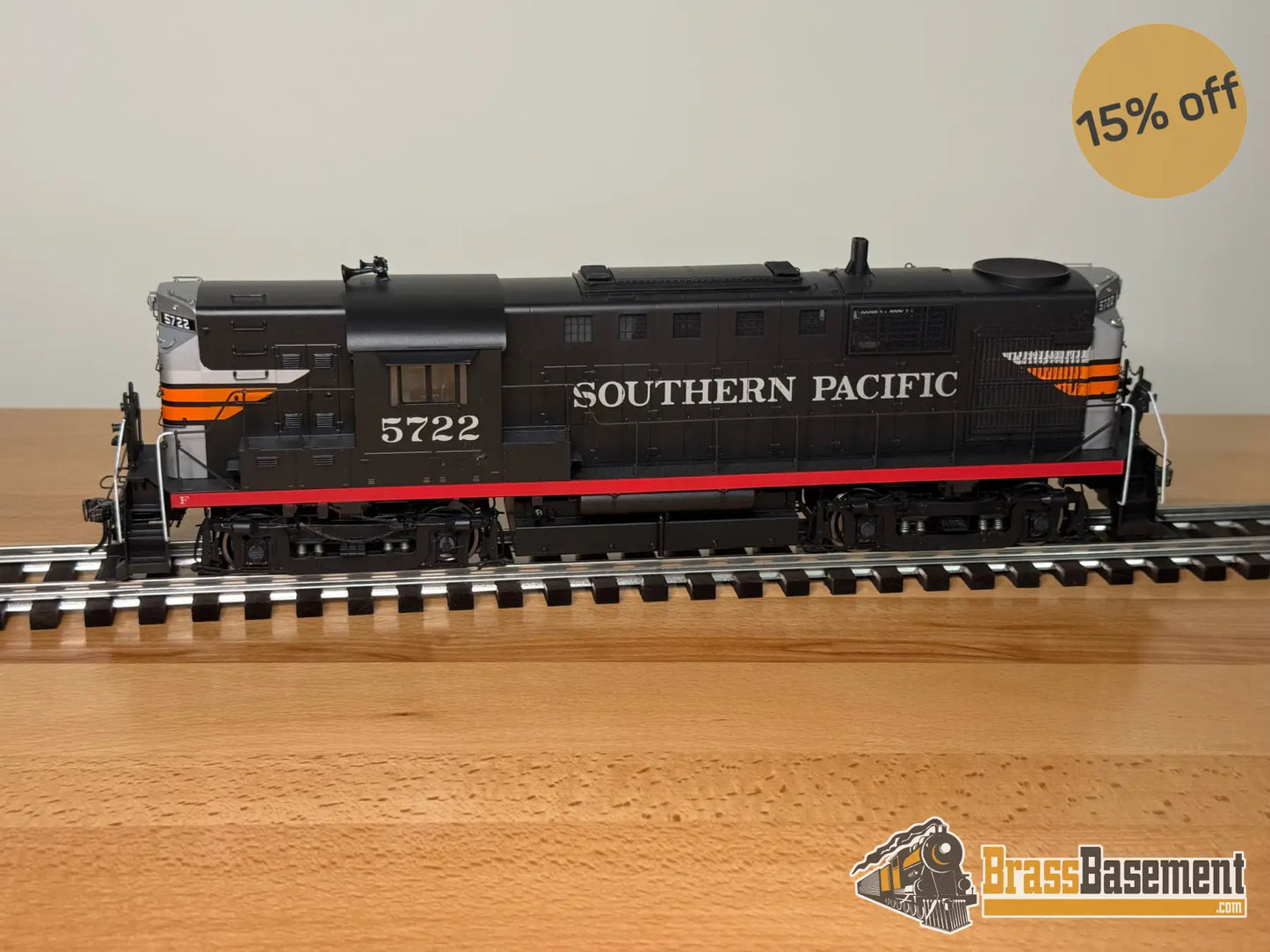 O Brass - Car & Locomotive Works Alco Rs-11 Southern Pacific Black Widow Dcc Sound Passenger