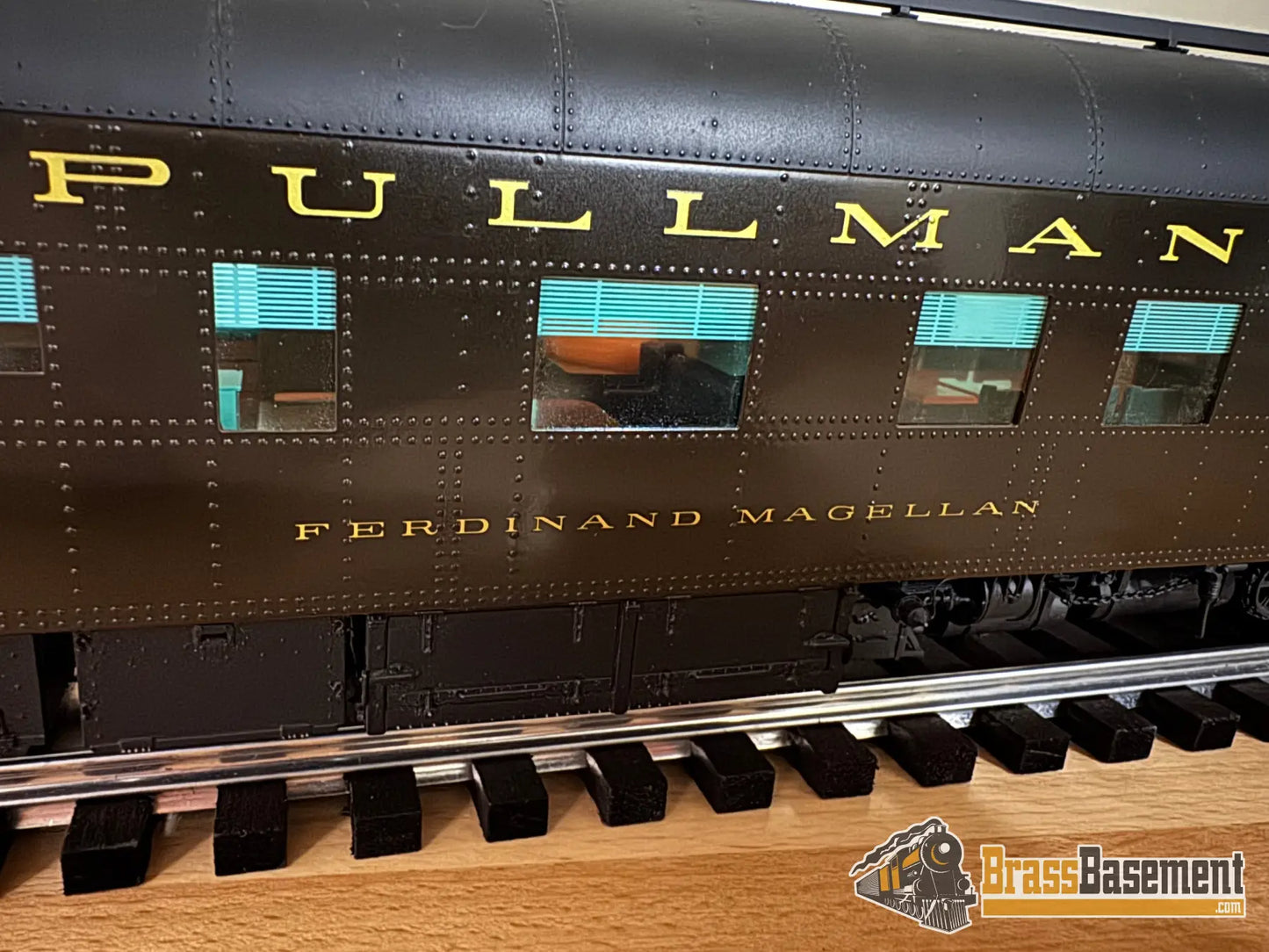 O Brass - Omi 2 Rail Ferdinand Magellan Presidential Car Museum Era W/ Lights & Interior Pullman