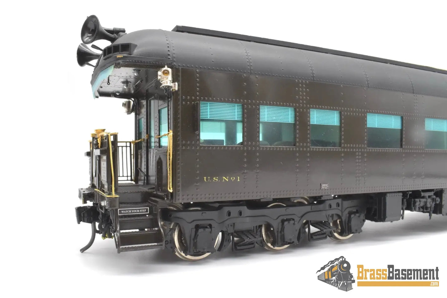 O Brass - Omi 2 Rail Ferdinand Magellan Presidential Car Museum Era W/ Lights & Interior Pullman