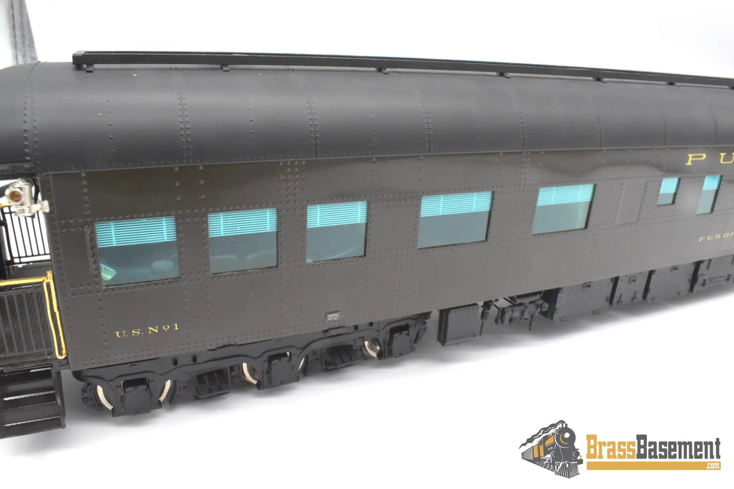 O Brass - Omi 2 Rail Ferdinand Magellan Presidential Car Museum Era W/ Lights & Interior Pullman