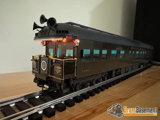 O Brass - Omi 2 Rail Ferdinand Magellan Presidential Car Museum Era W/ Lights & Interior Pullman