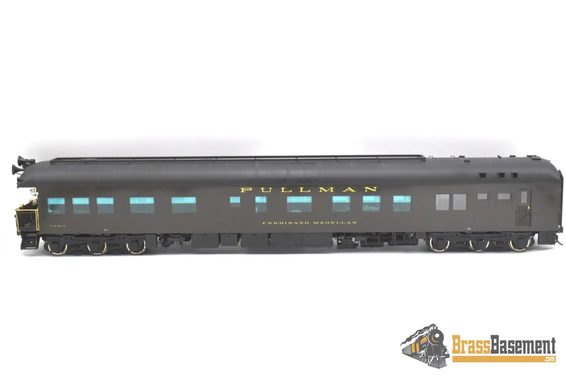 O Brass - Omi 2 Rail Ferdinand Magellan Presidential Car Museum Era W/ Lights & Interior Pullman